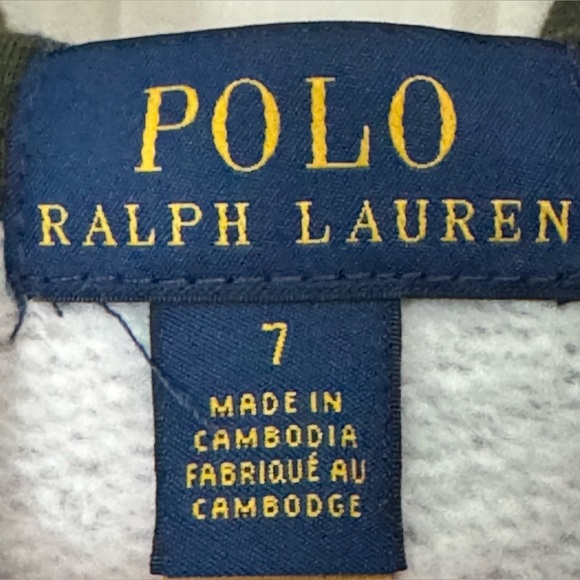 Polo by Ralph Lauren NWT Sz 7 Pony Colorful Camo Double-Knit Full Zip Hoodie - Picture 2 of 5